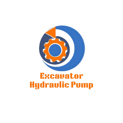 Excavator Hydraulic Pump | Heavy Machinery Parts in Blue and Orange